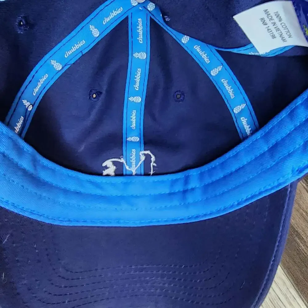 Chubbies Navy Blue Colorful Embroidered Rooster Dad Hat‎